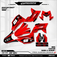 CRF 150 L full body custom decal sticker CRF 150 L hologram decalDesign supermoto motorcycle supermo