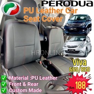 Perodua Car PU Leather viva 660 680 Car Seat Cover Cushion Cover