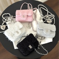 Korean mini square bag with chain, genuine leather cowhide heart-shaped crossbody bag, waist bag, sm