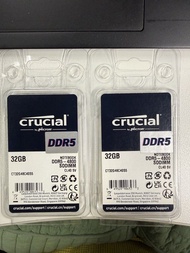 極新 Crucial 32GB x 2 (64GB)DDR5 4800 SODIMM RAM