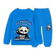 DJ PANDA LONG-SLEEVED PAJAMAS FOR BOYS AND GIRLS 2-8 YEARS