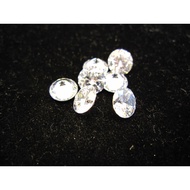 CZ Zircon CZ Diamond #Transparent Color #6-6.75mm (Round) Loose Diamond/Russian Diamond/Zircon
