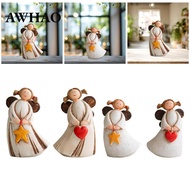 [AWHAO] Angel Figurine, Table Decoration, Collector's Item, Country- Sculpture, Resin Angel Figurine