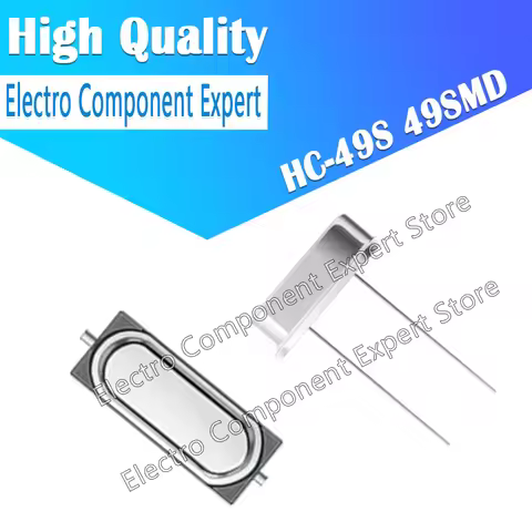 10PCS HC-49S 2P 4Mhz 6Mhz 8Mhz 10MHZ 12Mhz 16Mhz 20Mhz 24Mhz 25MHZ 27MHZ 48MHZ Quartz Crystal Resona