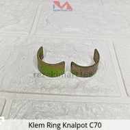 (1 Set) Clamp Honda C70 Exhaust NailRing C70 Exhaust Ear C70 Klam Universal Muffler ExhaustRing | Mo