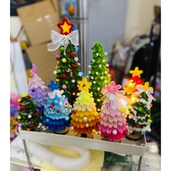 [Real Picture] Finished Product Zinc Velvet Christmas Tree With Card Bag As School Desk decor, Christmas Gift