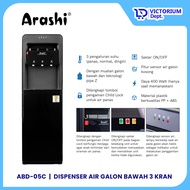 VICTORIUM- ARASHI BOTTOM GALLON WATER DISPENSER 3 FAUCETS HOT NORMAL COLD ABD-05C