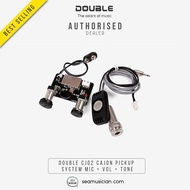 DOUBLE CJ02 CAJON PICKUP SYSTEM WITH MIC INPUT, VOL + TONE CONTROL ( CJ-02/ CAJON ACCESSORIES/ SEAMU