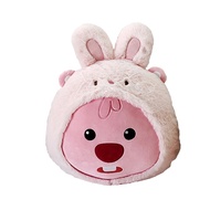 MINISO Zanmang Loopy Collection 16in. Costume-Changing Head-Shape Pillow (Panda) (Puppy)
