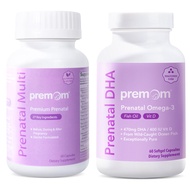 Premom Multivitamin for Women - Prenatal Formula Vitamin Supplements Prenatal DHA Fish Oil