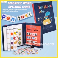 Early Learning 3D Magnetic Words Spelling Games Alphabet For Kids Spelling Letter Learning Flash Car