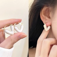 Simple Heart Shape-Small Glamorous Earrings Women Fashion Jewelry Party Accessories-yy