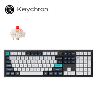 keychron Q6 Max 全尺寸 黑色 三模鋁製機械鍵盤(含旋鈕) RGB Mac/Win 熱插拔 紅軸 注音版本