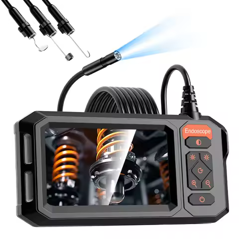 4.3'' IPS Screen Industrial Endoscope Camera 1080P IP67 Waterproof Borescope 1-30m Rigid Cable for P