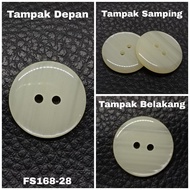 White jacket buttons size 28L / 18mm EXPORT QUALITY FS168-28-WHITE