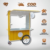booth semi kontainer kekinian/gerobak container makanan dan minuman - 150*60*200