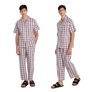 CARA คาร่า ชุดนอน 2 ชิ้น เสื้อเชิ้ต + กางเกง ชุดนอนผู้หญิง ชุดนอนผู้ชาย เสื้อนอน กางเกงนอน ไม่ระคายผ