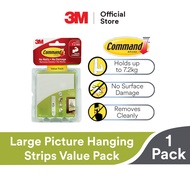 3M Command Wall Adhesive Large Picture Hanging Strips - Damage Free Removable Strips (Holds up to 7.