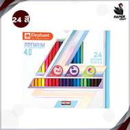 Elephant สีไม้ Color Pencil Premium 4.0 ตราช้าง ดินสอสีไม้ แท่งยาว รุ่นพรีเมี่ยม 4.0 ( 1 กล่อง )