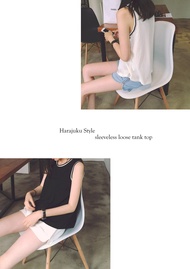 Tailory Wardrobe Harajuku Style Sleeveless Loose Tank Top (C49)