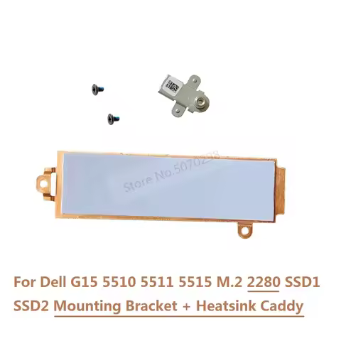 M.2 SSD 2280 Solid State Drive Mounting Bracket Heatsink Caddy Cover 26X1Y X8MY9 for Dell G15 5510 5