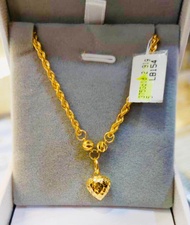 Emas 375 Rantai Leher Choker 45cm 375 Gold Necklace