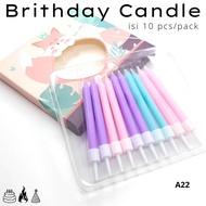 LILIN Party Candle / Birthday Candle / Birthday Candle 10 pcs A22