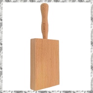 [D E O K] Pasta Making Board, Gnocchi Board, Beech Wood Gnocchi Board Butter Board Dough Scraper for