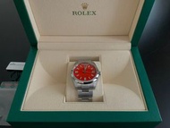高價收購舊手錶勞力士 Rolex Oyster Perpetual 41 Ref 124300 LC 100 Red 124300