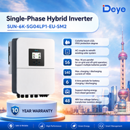 Deye Hybrid Inverter 6kW 1เฟส รุ่น SUN-6K-SG04LP1-EU-SM2 (รองรับแบต 48V / ผ่านการไฟฟ้า MEA/PEA / ประ