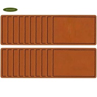 50 Pcs Blank Faux Patches for Hats Leatherette Hat Patches with Adhesive Custom Patches for Custom F
