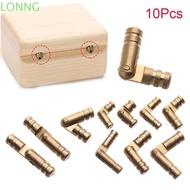 LONNGZHUAN 10Pcs Barrel Hinge Folded Practical Connector Soft Close Concealed Invisible Wine Wooden  Hinges