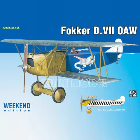 Eduard Plastic Assembled Aircraft Model Kit 84155 Fokker D. VII OAW Weekend Edition 1/48