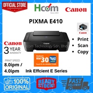 Canon PIXMA E410 All In One Ink Efficient Printer Print/Scan/Copy, Cartridge PG-47 Black, CL-57 Colo