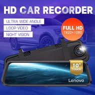 LENOVO HR17 Dash Cam for car Stream media Car DVR Dual Lens FullHD 1080P IPS Touch Screen Dash Cam