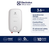 Electrolux EWE361QX-W3 3.6kW Instant Water Heater | Non-Pump | 15 Safety Features | 2 Years Warranty