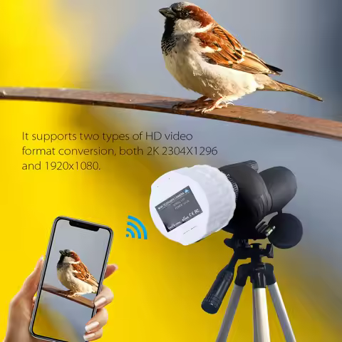 WiFi Telescope Eyepiece Camera Built in App 4MP WiFi Wireless Digital Eyepiece for 1.18‑1.97in Sight