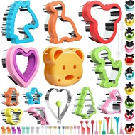 53PCS Sandwich & Cookie Cutter Set | Stainless Steel Baking Tools | Kids Lunch & Fruit Molds
