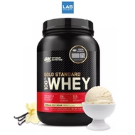 Optimum Nutrition Whey Gold Standard 2 lb - Vanilla ice cream ออปติมัม นิวทริชั่น เวย์ โกล สแตนดาร์ท เวย์โปรตีนสร้างกล้ามเนื้อ รสวานิลลา ไอศกรีม 1กระปุก บรรจุ 2ปอนด์