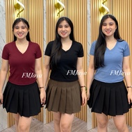 WOMEN'S RIB TOP 1355-6 || WOMEN'S PLAIN TOP || WOMEN'S SEMI-CROP TOP || WOMEN'S V-NECK TOP