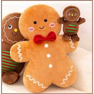 YT1 Xmas Tree and Gingerbread Man Plush Dolls Gift For Kids Throw Pillow Home Decor Christmas Party Toys For Kids TY1