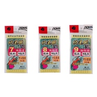 Zhongli Red Sea Fishing Tackle Fast Shrimp O-Ring Old Hook (Shrimp Balance Dedicated-PE Line) 8pcs 4