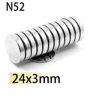 A0 N52 2 24X3 Disc Magnet Strong Round Scooter Ebike Motor Generate Se Fridge