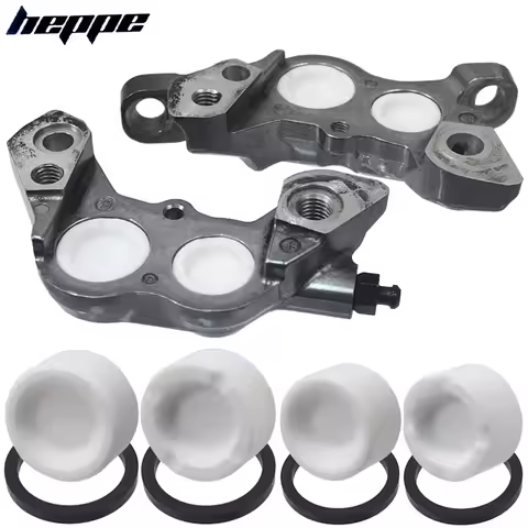 HEPPE Bike Hydraulic Brake Caliper Ceramic Piston MTB Road Bike Disc Brake 4 Pistons for M640 M810 M