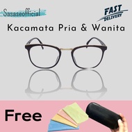 TERMURAH COD Kaca Mata Minus Jarak Jauh Optik Asli Wanita Frame Cat eye Gaya Terbaru 2022