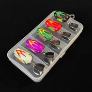 5pcs/boxed Mini Soft Frog for Snakehead 3cm/4g Soft Plastic Joker Topwater Frog Floating Bait With D