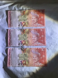 Malaysia RM10 8th series ahmad DON first prefix duit lama banknotes