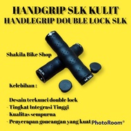 Handgrip SLK Leather Handle Grip Double LOCK BLACK by Litepro