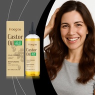 Hoegoa Castor Hair Oil For Dry Hair 100ml Hair For Frizzy Hair Moisturizing Smooth Shine Hair Care