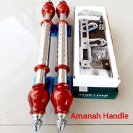 45cm satu set Handle Pintu kunci rumah / tarikan pintu rumah Gagang pegangan pintu model jambu